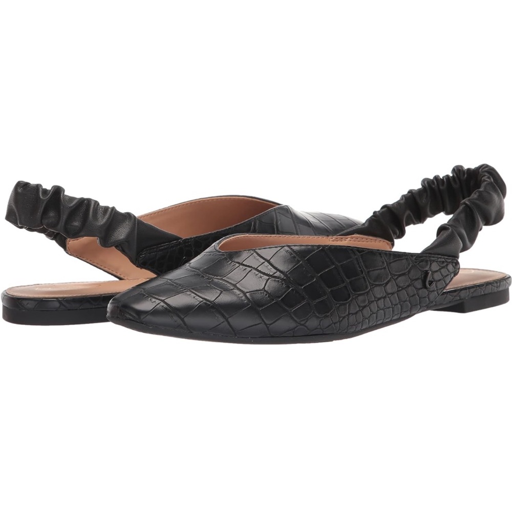 CIRCUS NY BY SAM EDELMAN BLACK CROC SANDAL